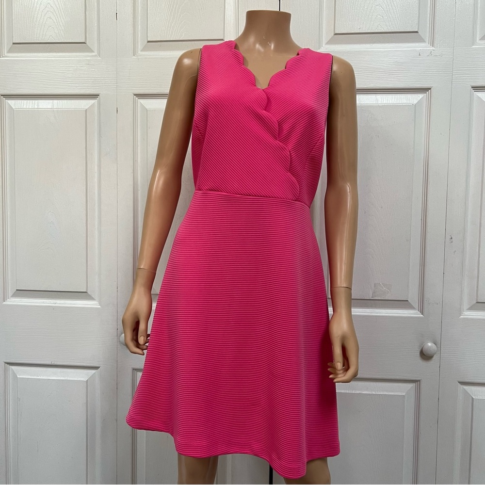 ELLE Hot Pink Sleeveless Dress Size 10 Barbie Core